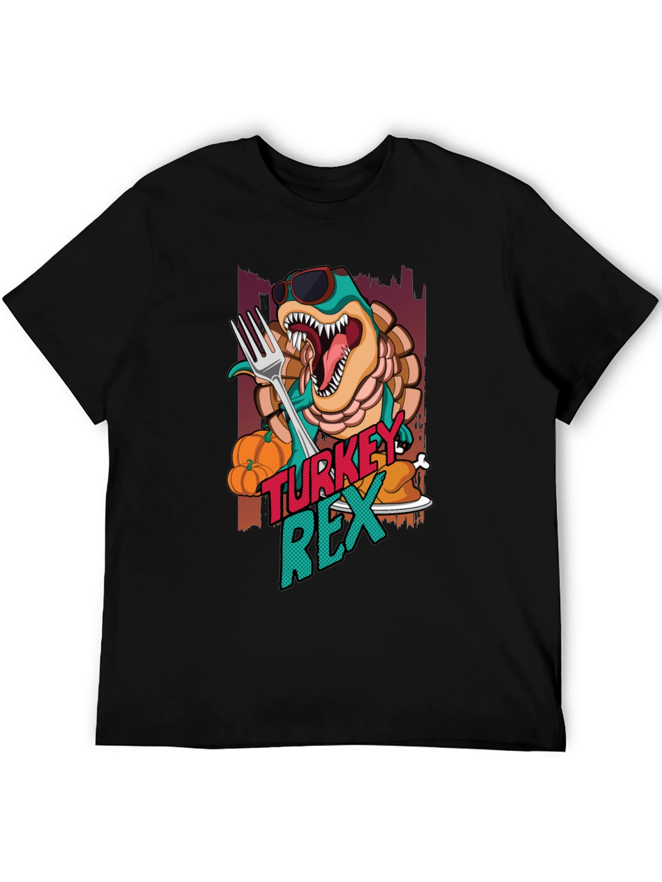 Turkey Rex T-Shirt - Thanksgiving Dinosaur Tee