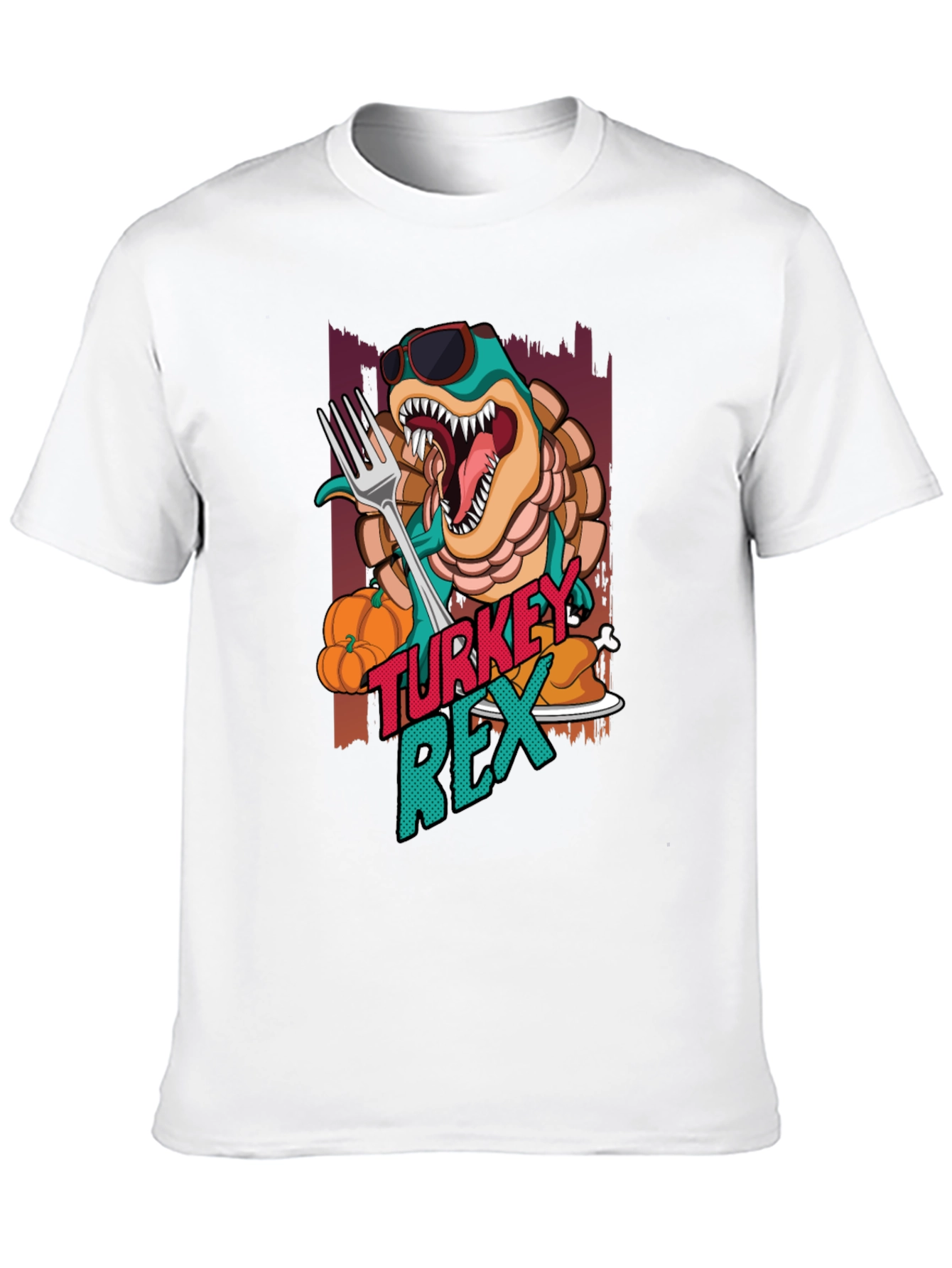 Turkey Rex T-Shirt - Thanksgiving Dinosaur Tee