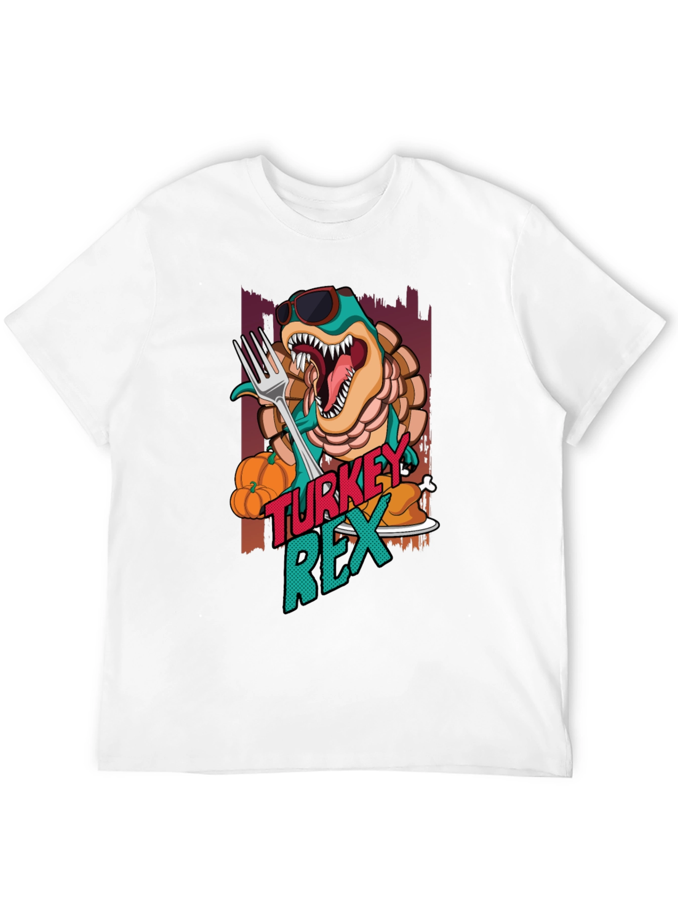 Turkey Rex T-Shirt - Thanksgiving Dinosaur Tee
