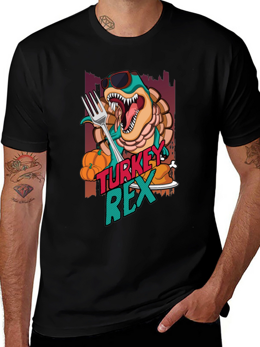 Turkey Rex T-Shirt - Thanksgiving Dinosaur Tee