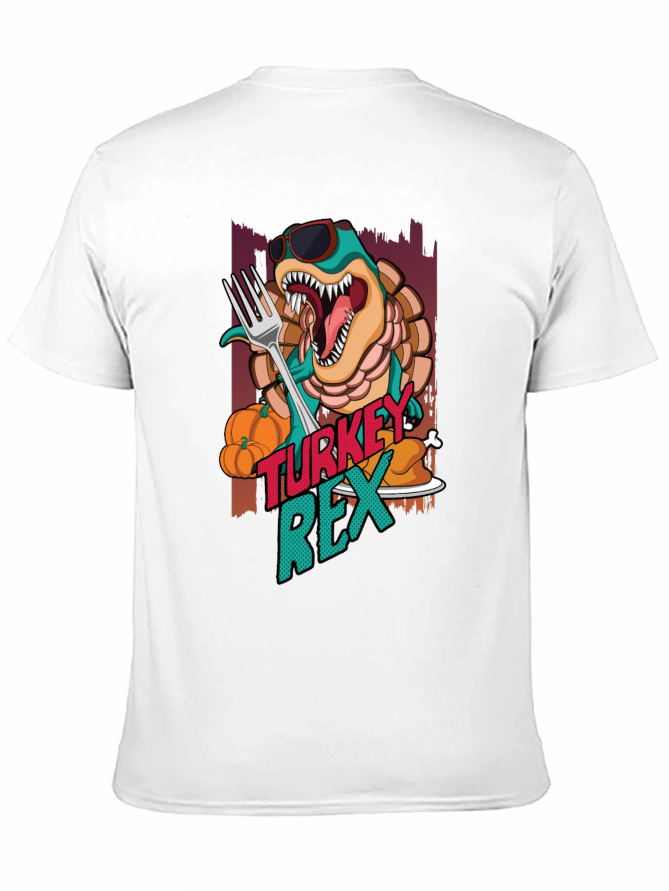Turkey Rex T-Shirt - Thanksgiving Dinosaur Tee