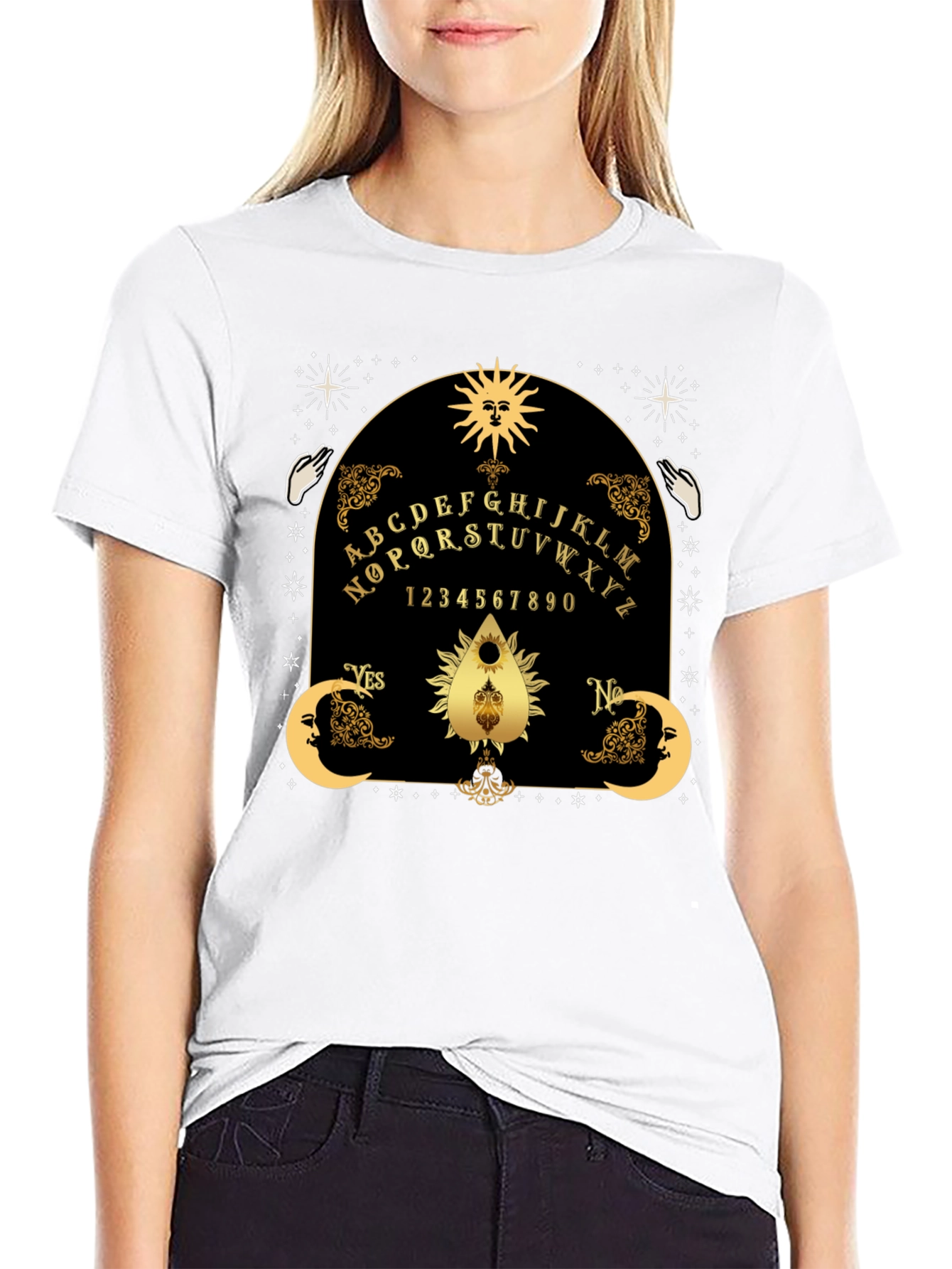 Mystic Ouija Board T-Shirt - Goth Occult Apparel