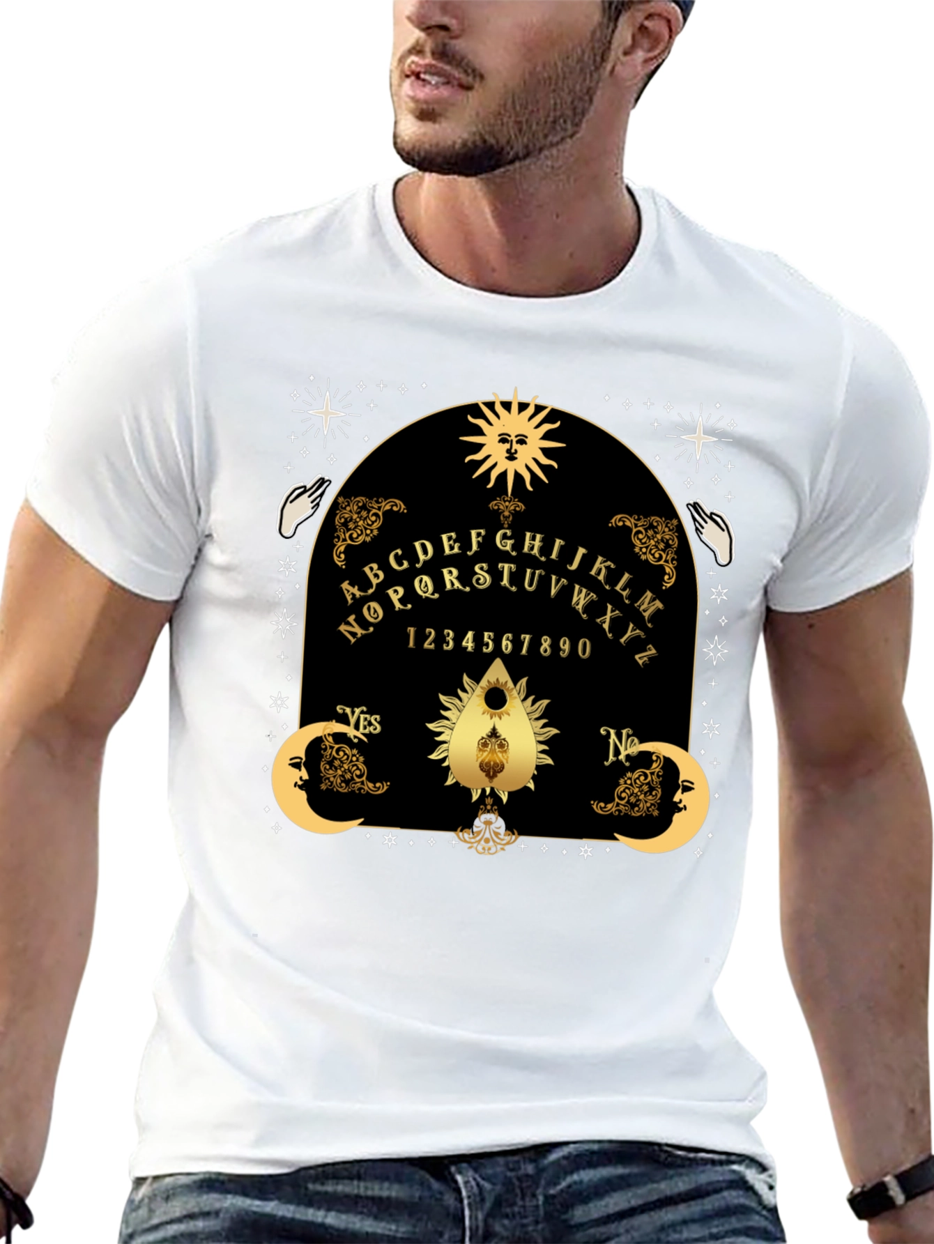Mystic Ouija Board T-Shirt - Goth Occult Apparel