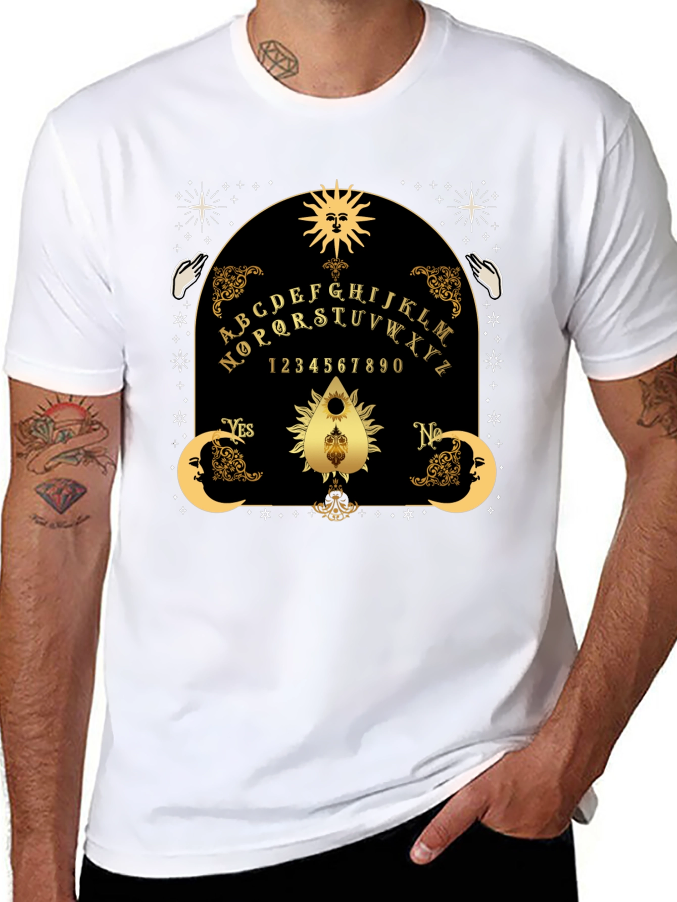 Mystic Ouija Board T-Shirt - Goth Occult Apparel
