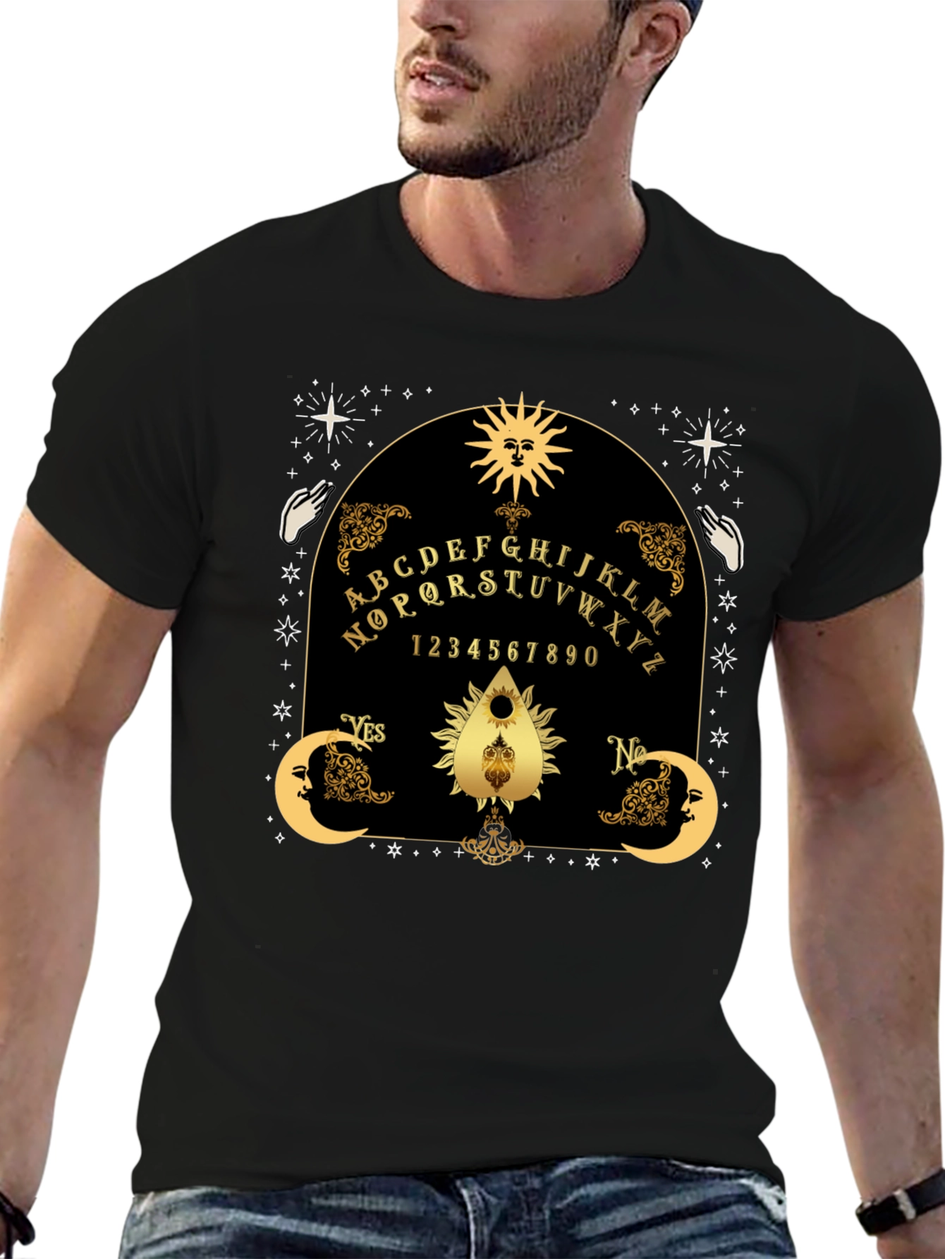 Mystic Ouija Board T-Shirt - Goth Occult Apparel