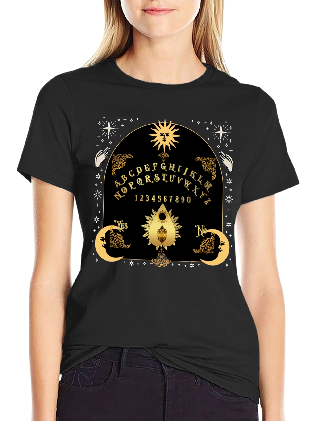 Mystic Ouija Board T-Shirt - Goth Occult Apparel