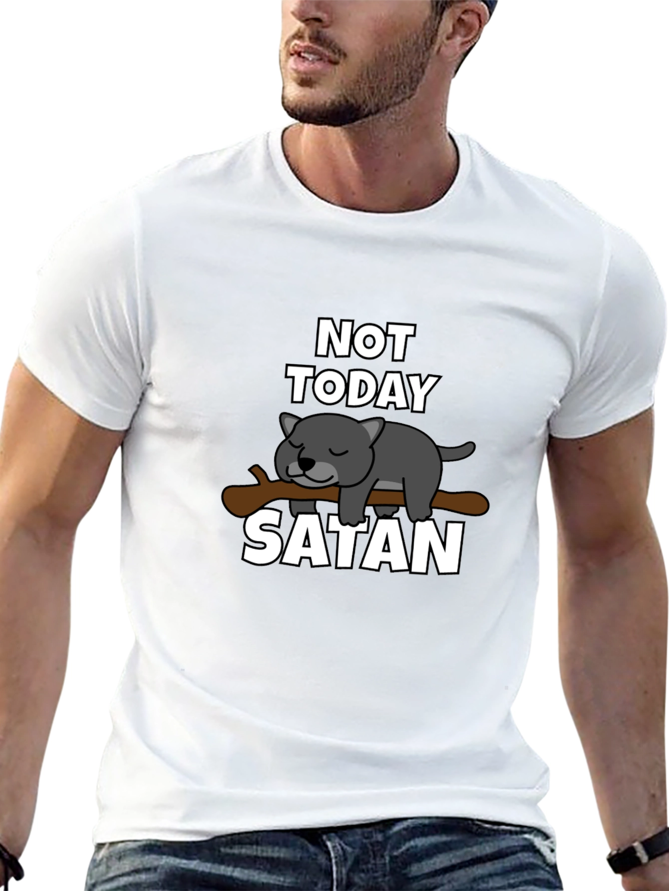 Not Today Satan Graphic T-Shirt