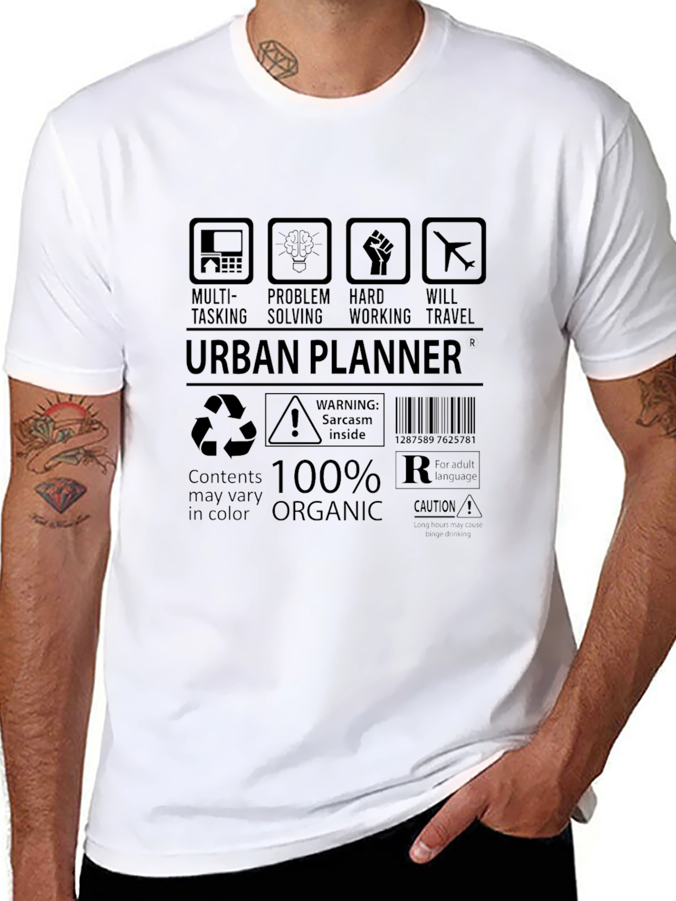 Urban Planner T-Shirt: Multi-Tasking Problem Solving Hard Working