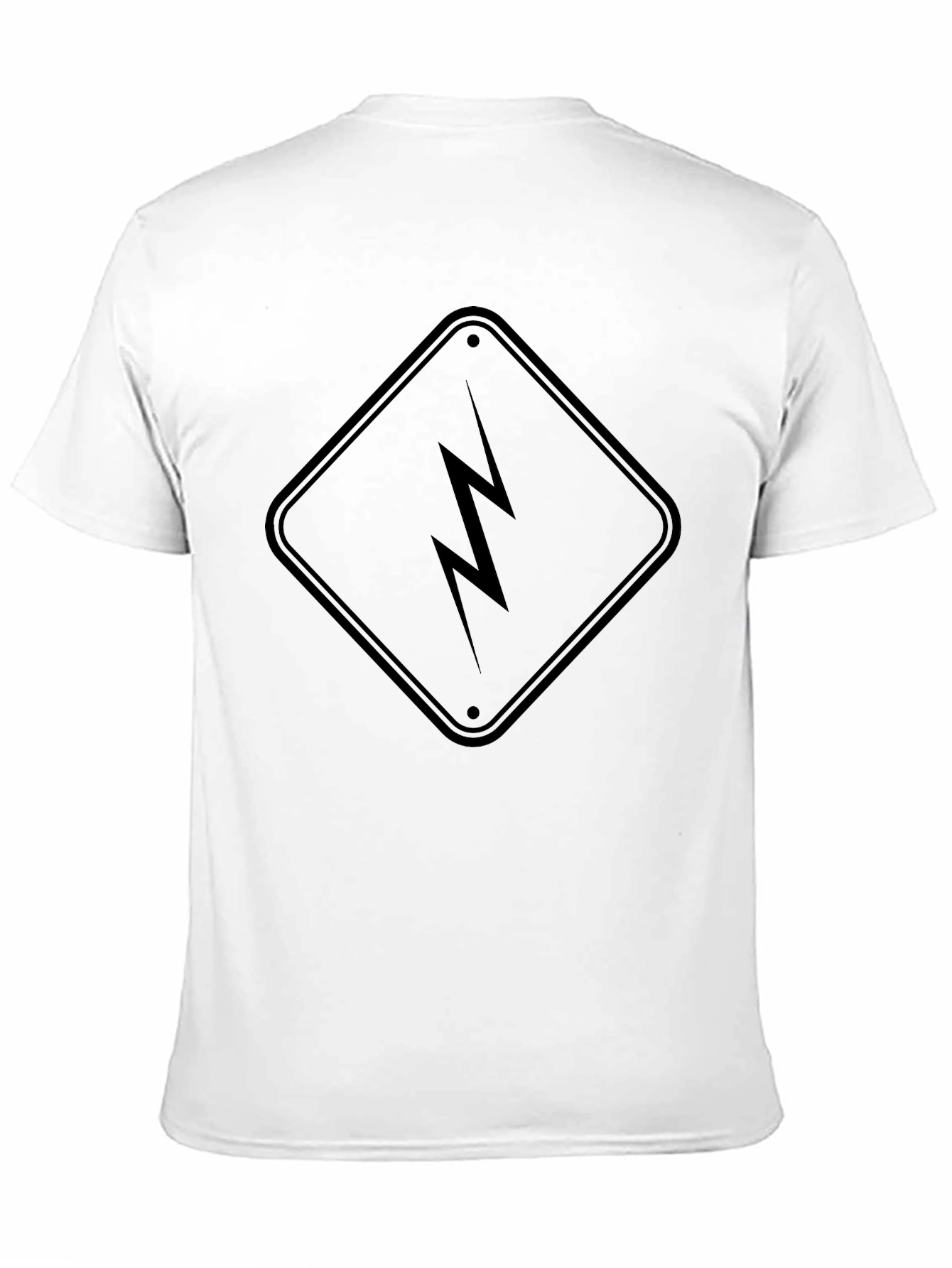 Black Lightning Bolt Graphic Tee - Modern Streetwear Style