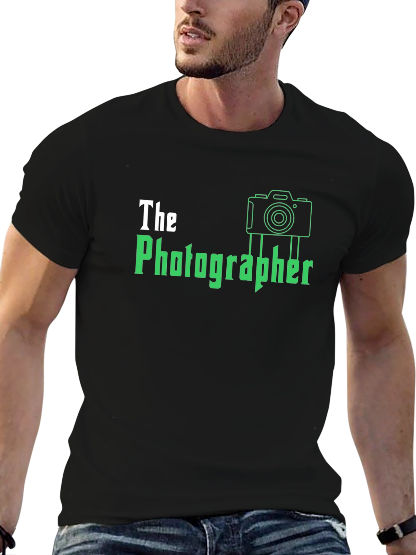 The Photographer Graphic Tee - Black