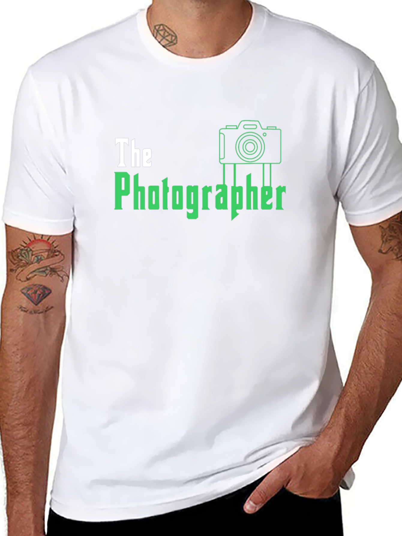 The Photographer Graphic Tee - Black