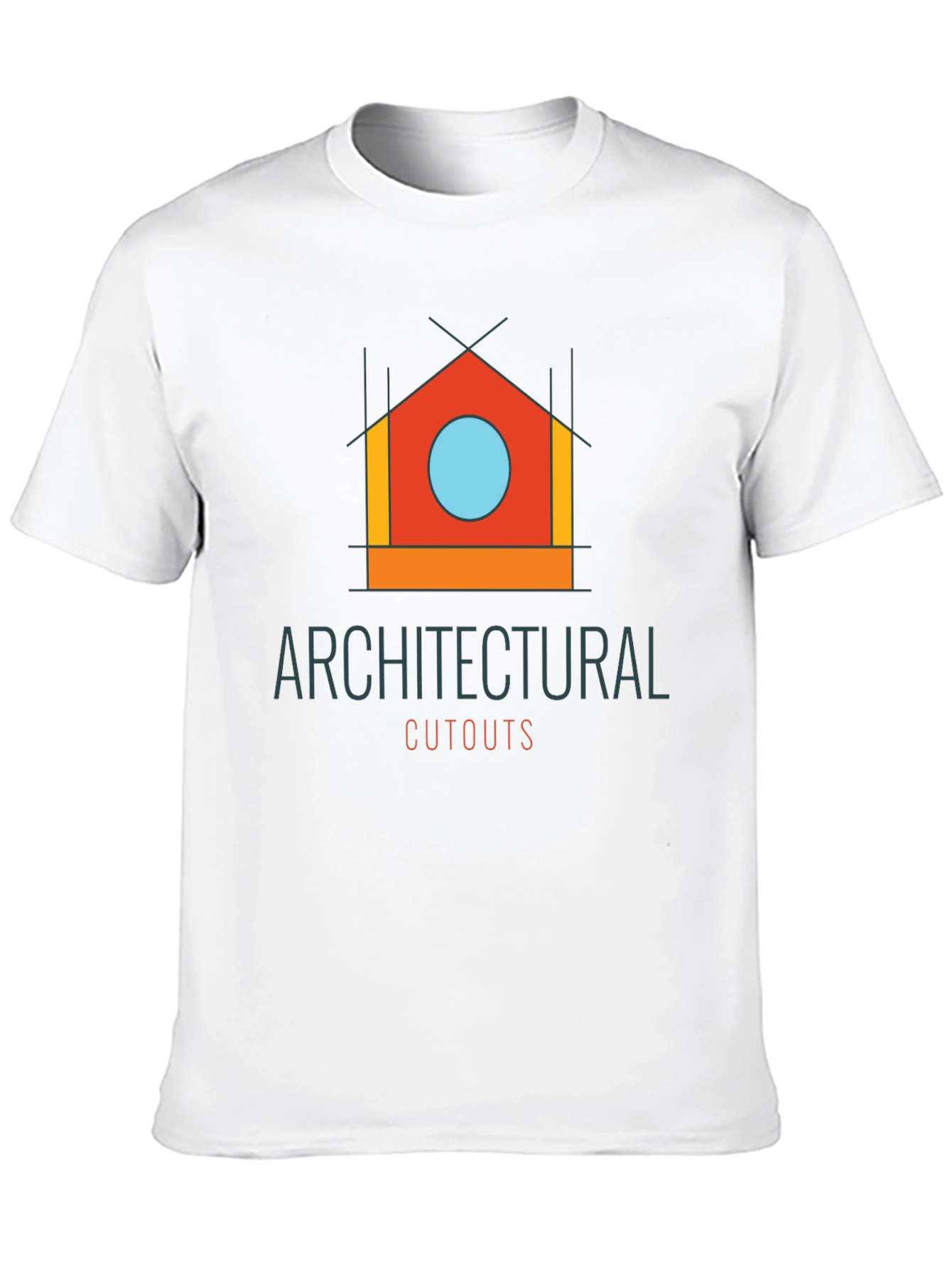 Architectural Cutouts Graphic T-Shirt