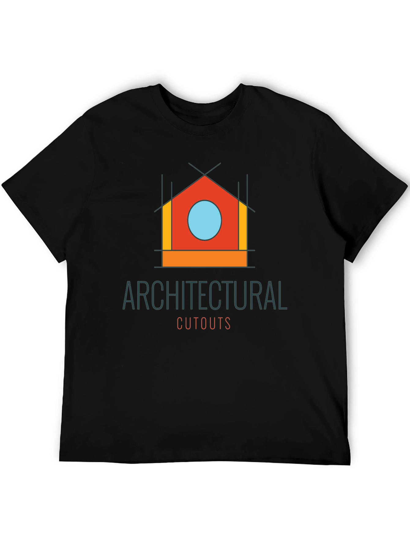 Architectural Cutouts Graphic T-Shirt