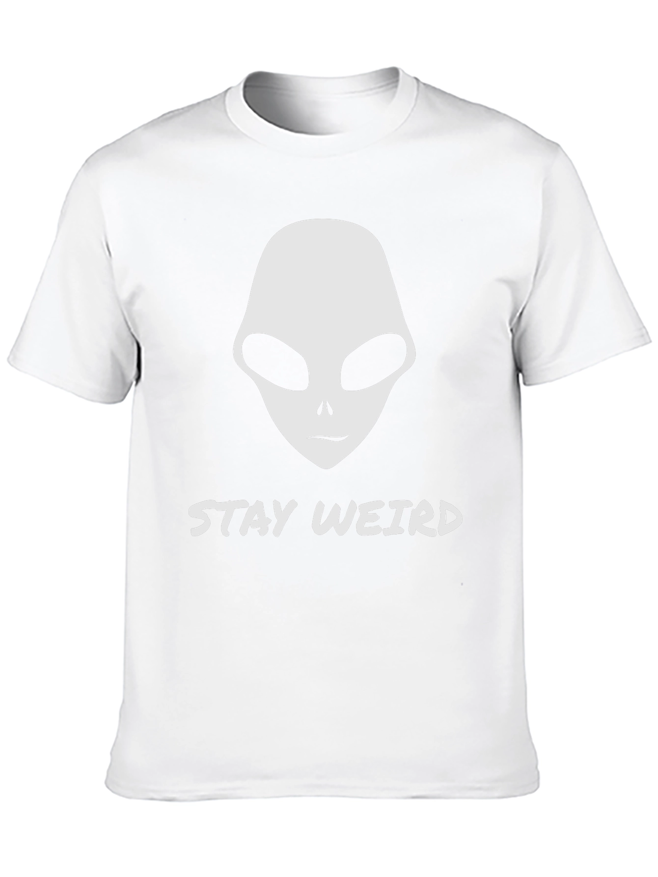 Stay Weird Alien Head Graphic T-Shirt