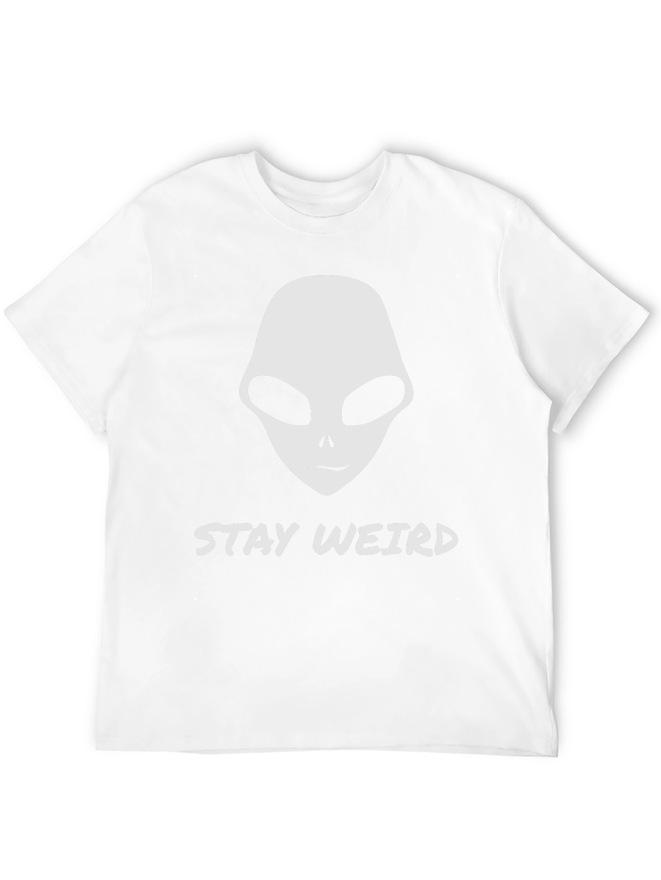Stay Weird Alien Head Graphic T-Shirt
