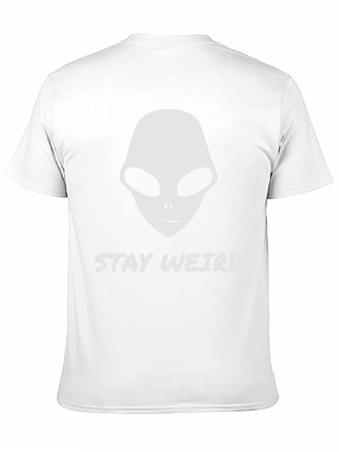 Stay Weird Alien Head Graphic T-Shirt