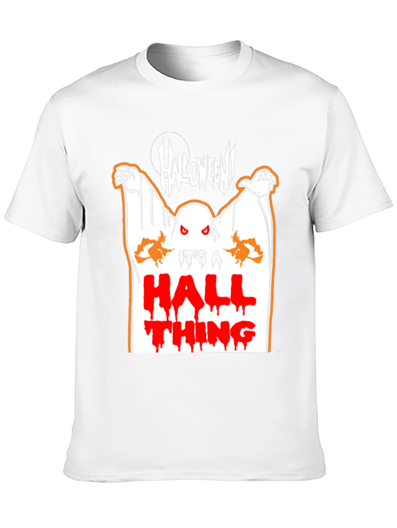 Halloween Ghost Graphic Black T-Shirt