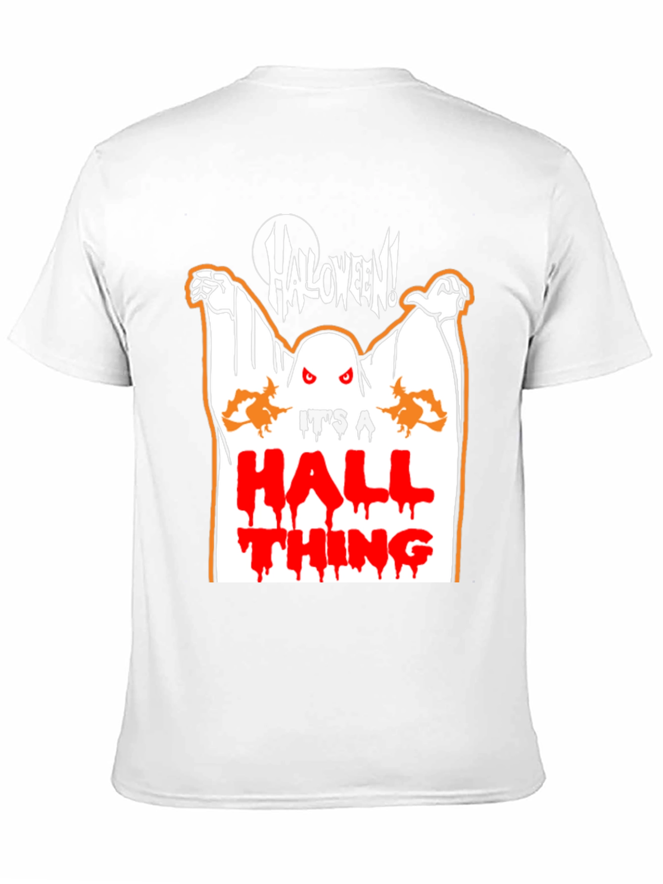 Halloween Ghost Graphic Black T-Shirt