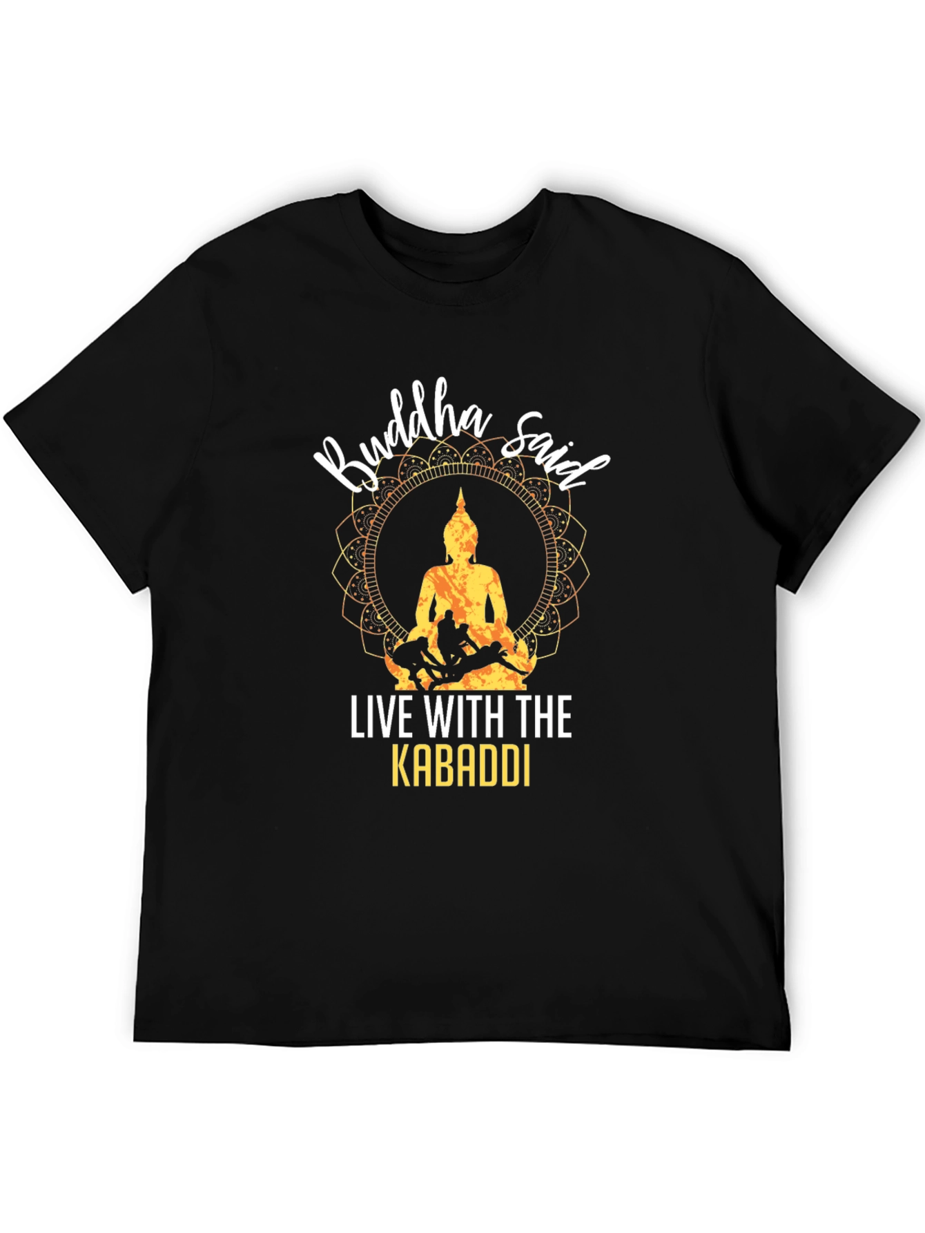 Buddha Said Kabaddi Graphic Tee - Black