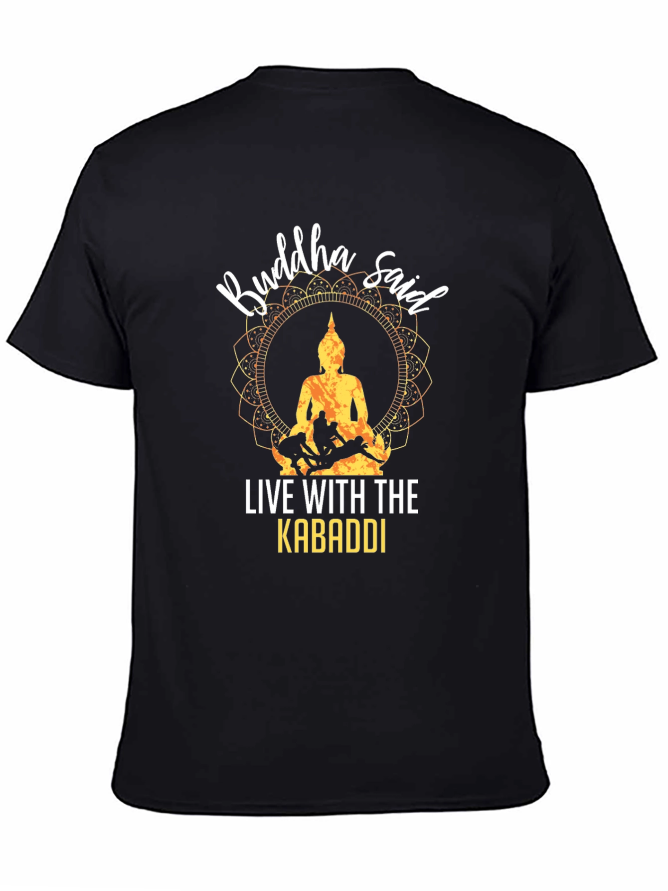 Buddha Said Kabaddi Graphic Tee - Black