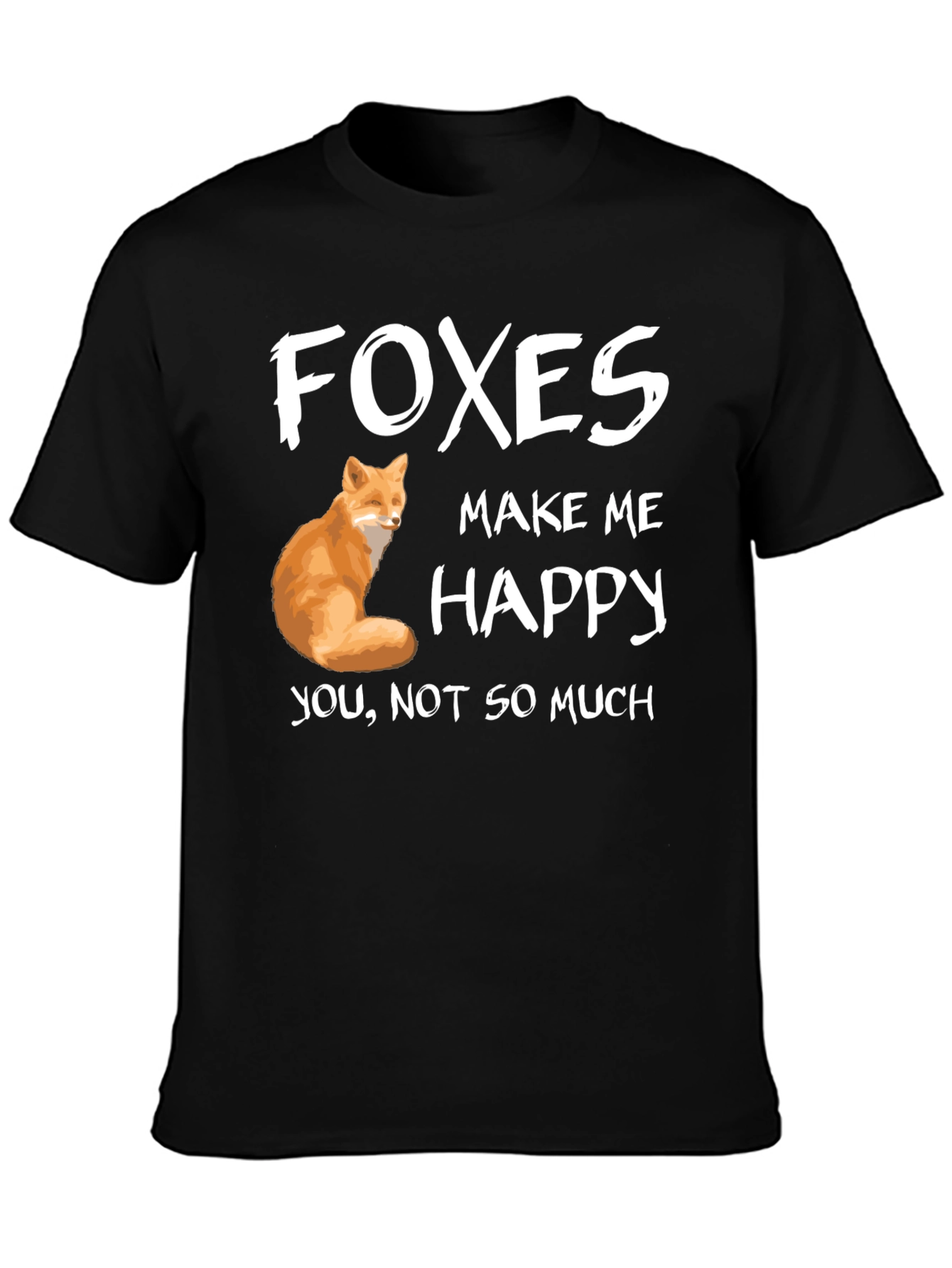 Foxes Make Me Happy Graphic T-Shirt
