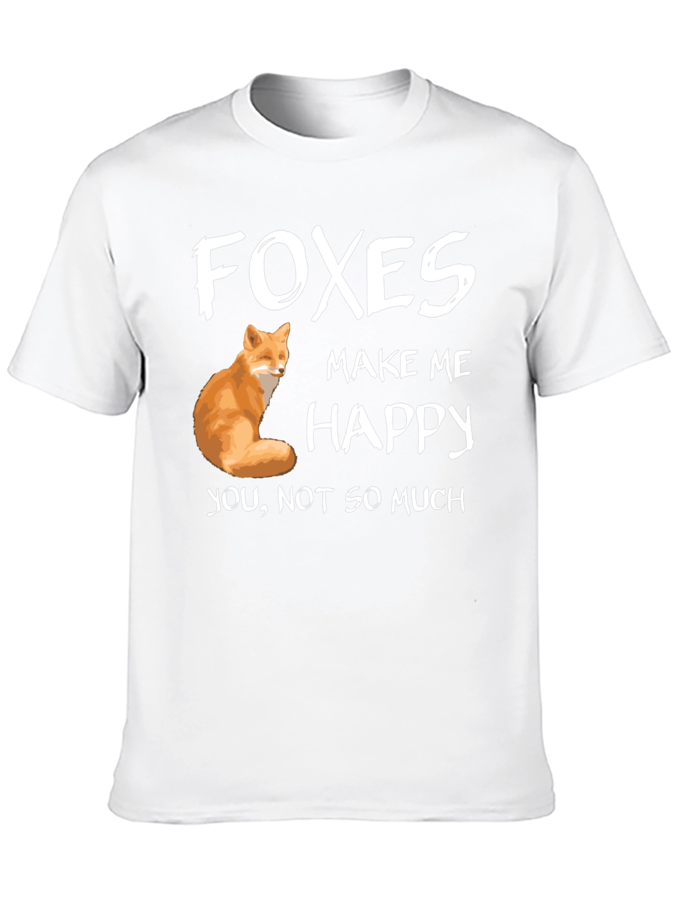 Foxes Make Me Happy Graphic T-Shirt