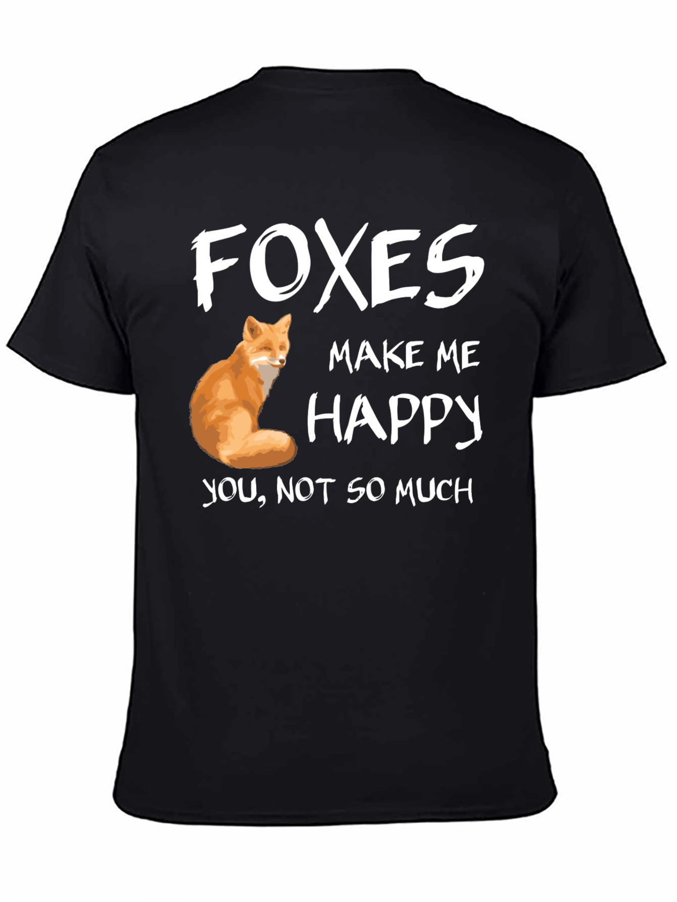 Foxes Make Me Happy Graphic T-Shirt