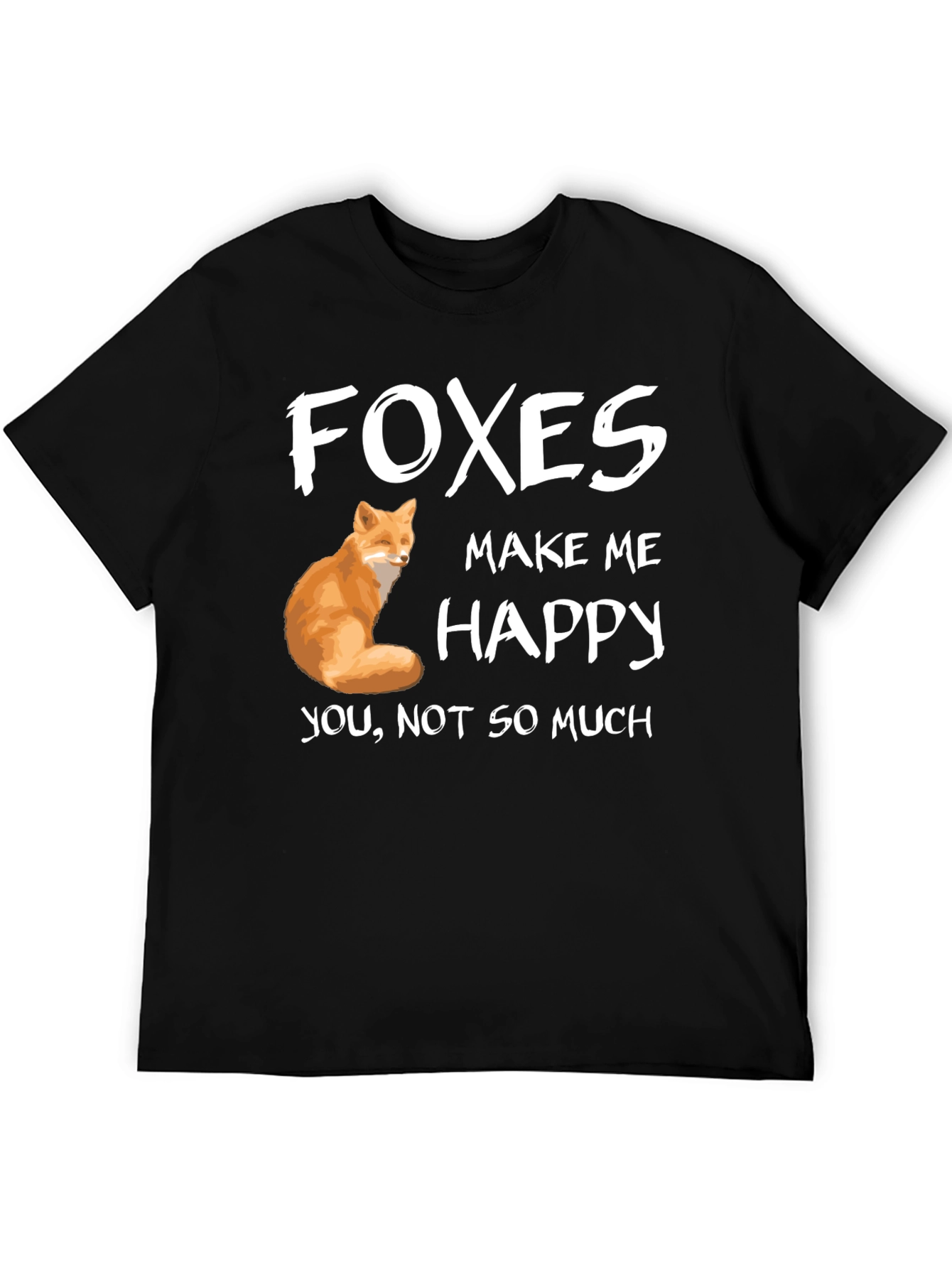 Foxes Make Me Happy Graphic T-Shirt