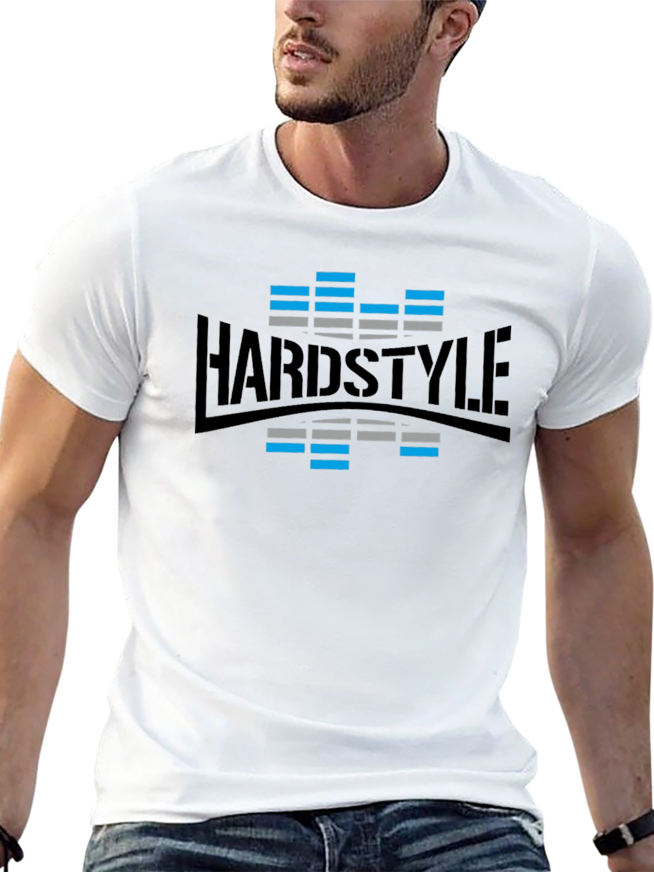 Hardstyle Graphic Print Black T-Shirt