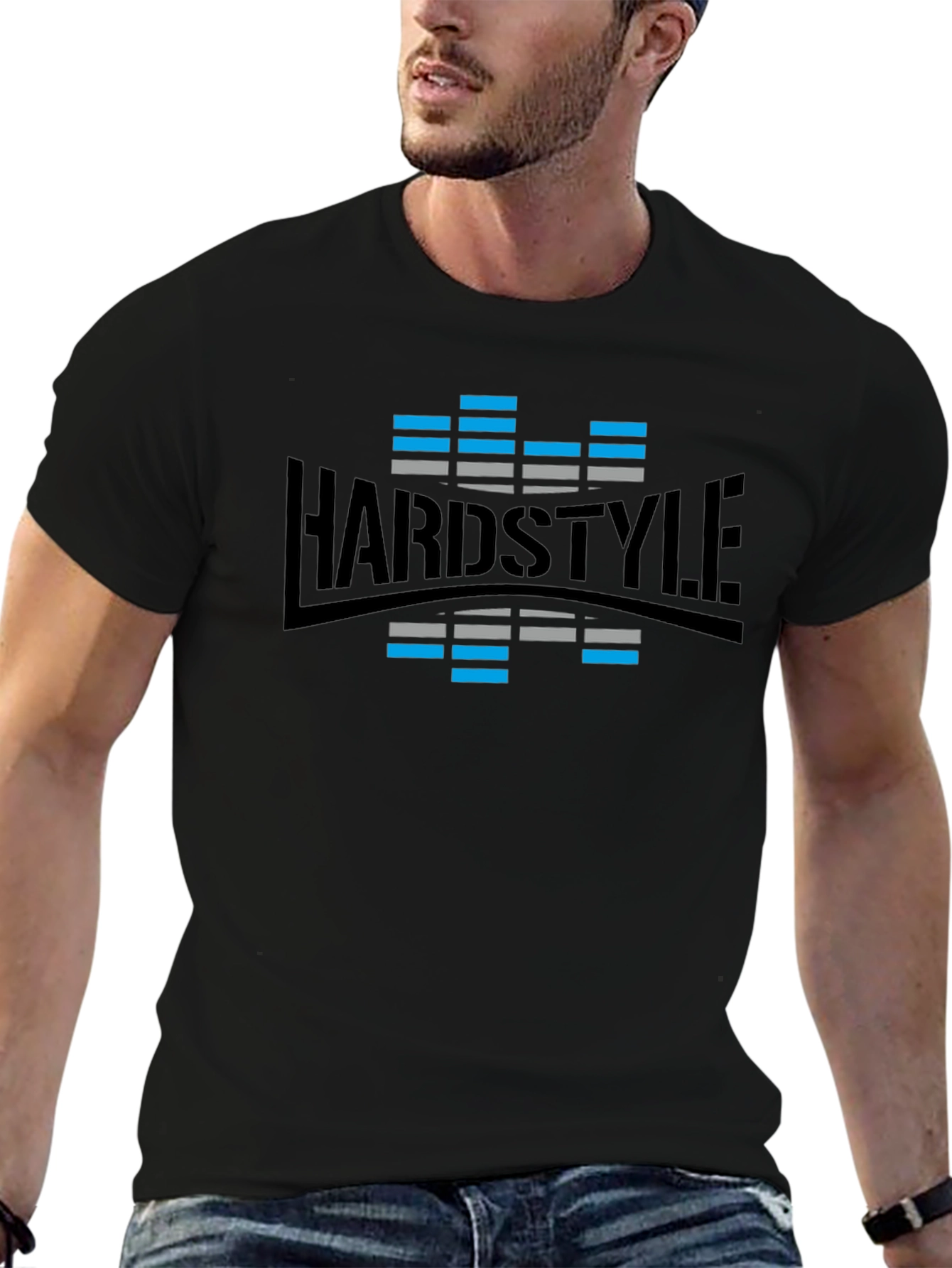 Hardstyle Graphic Print Black T-Shirt