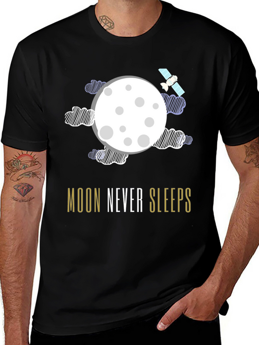 Moon Never Sleeps Graphic T-Shirt