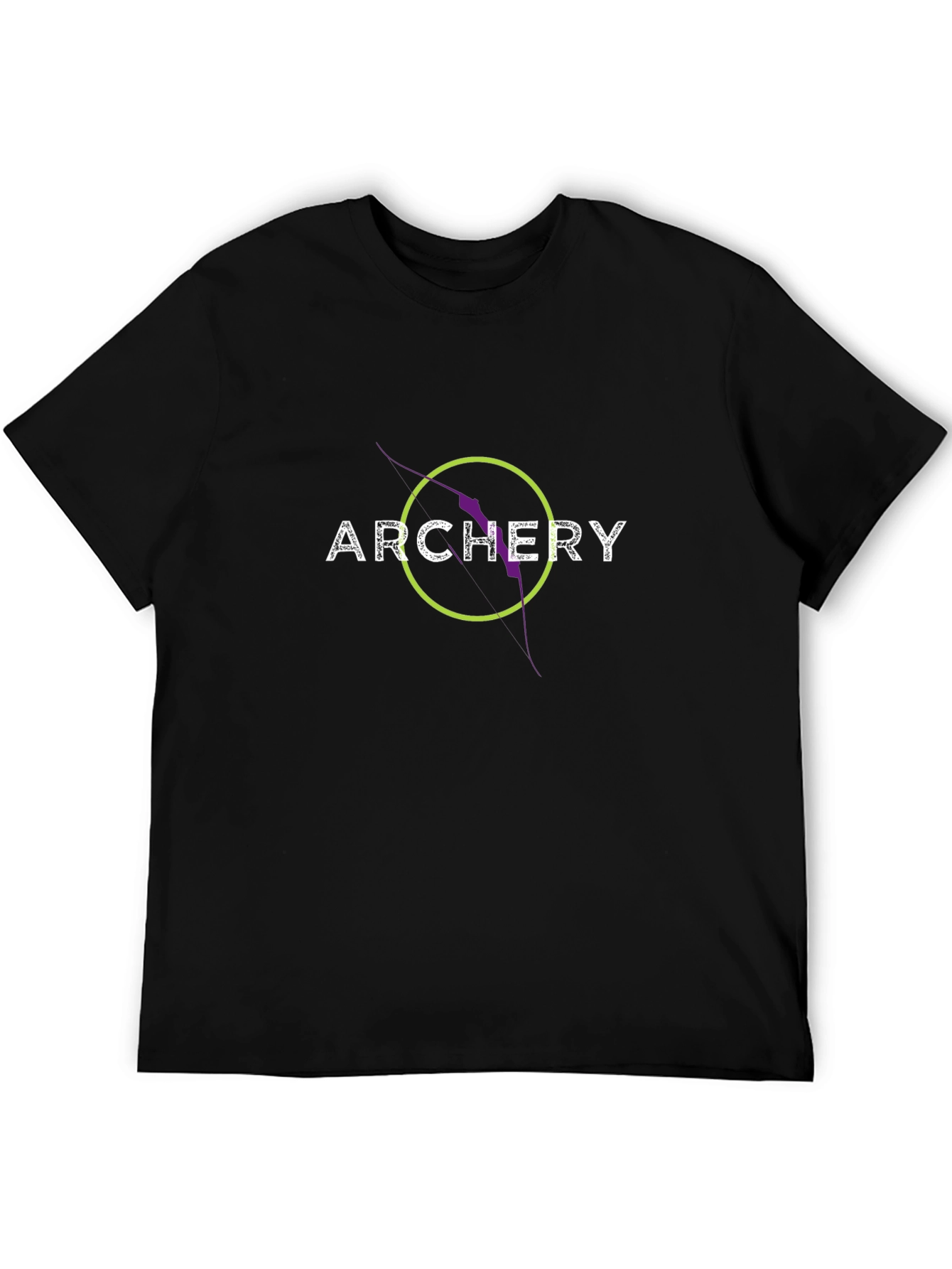 Archery Bow Arrow Black T-Shirt