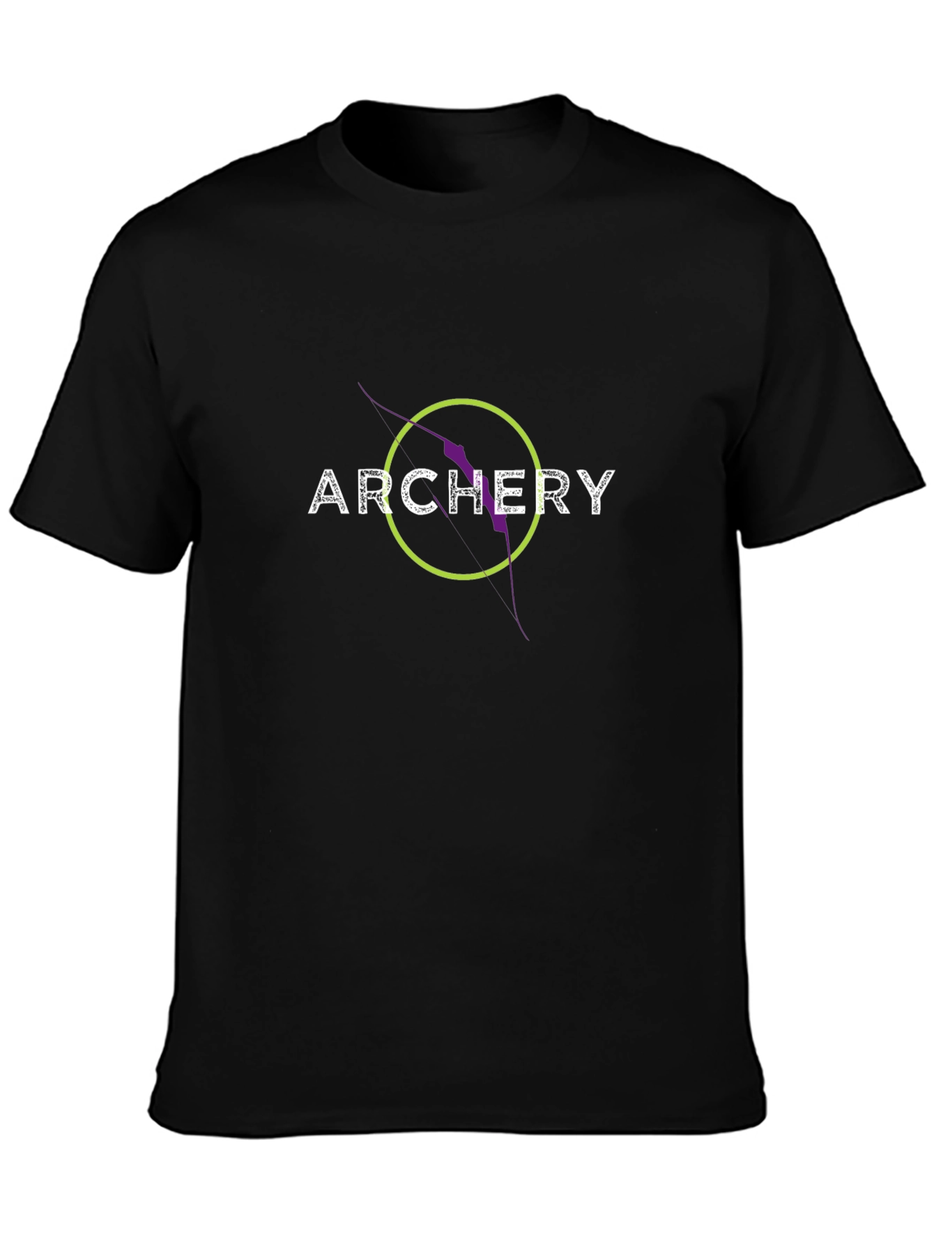 Archery Bow Arrow Black T-Shirt