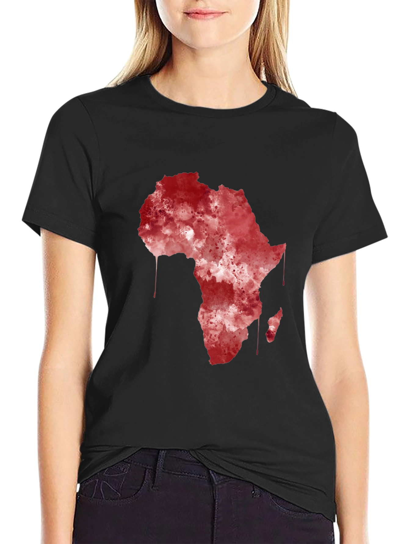 Africa Continent Map Graphic T-Shirt