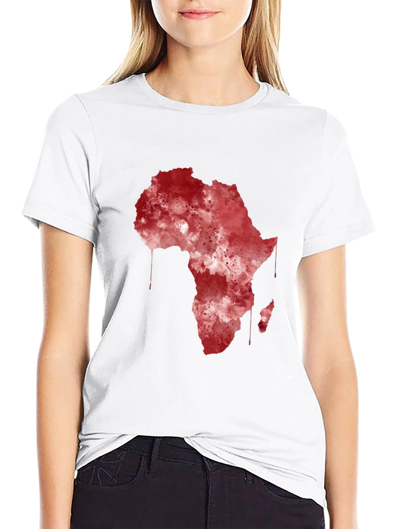 Africa Continent Map Graphic T-Shirt
