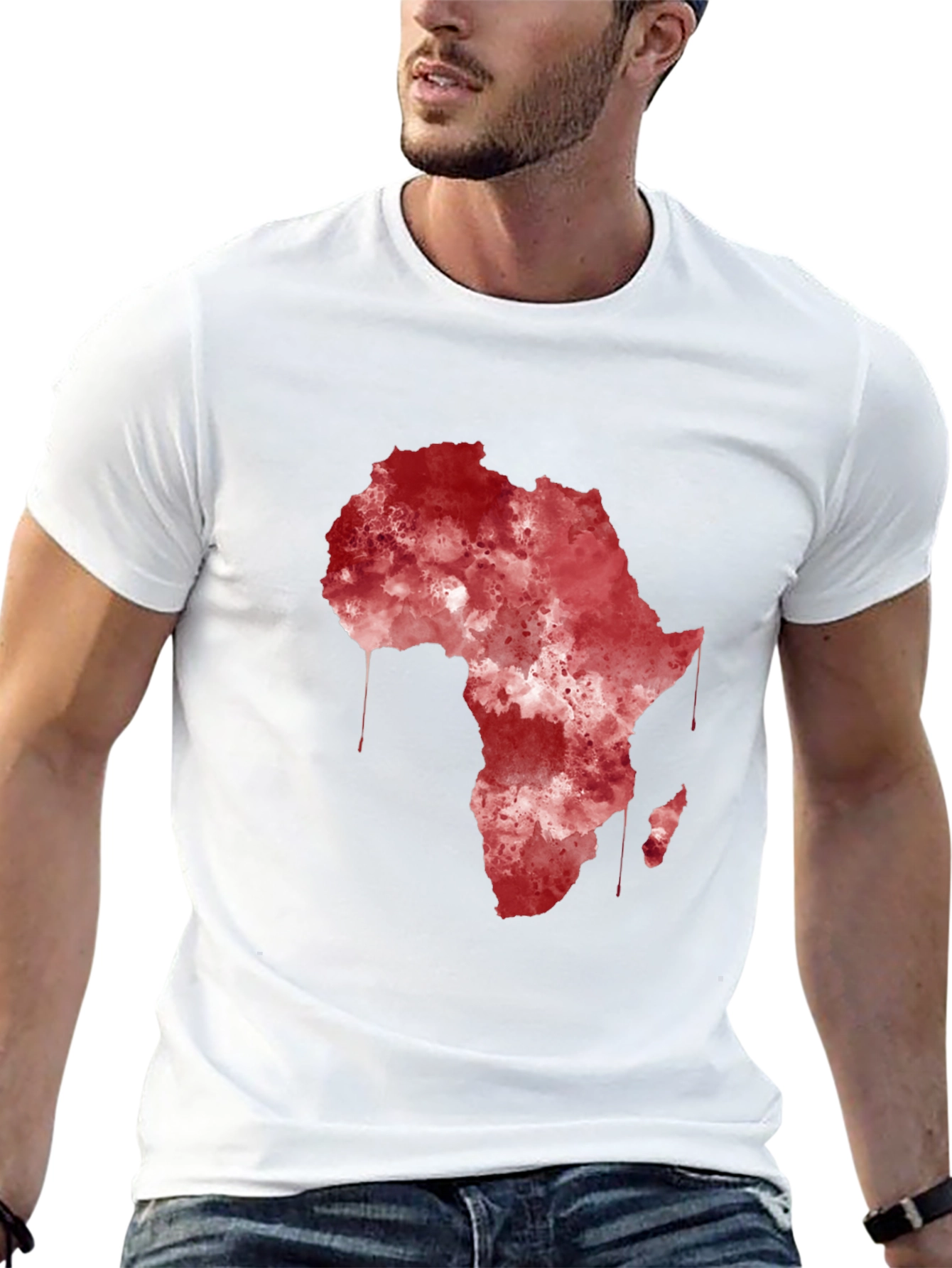 Africa Continent Map Graphic T-Shirt