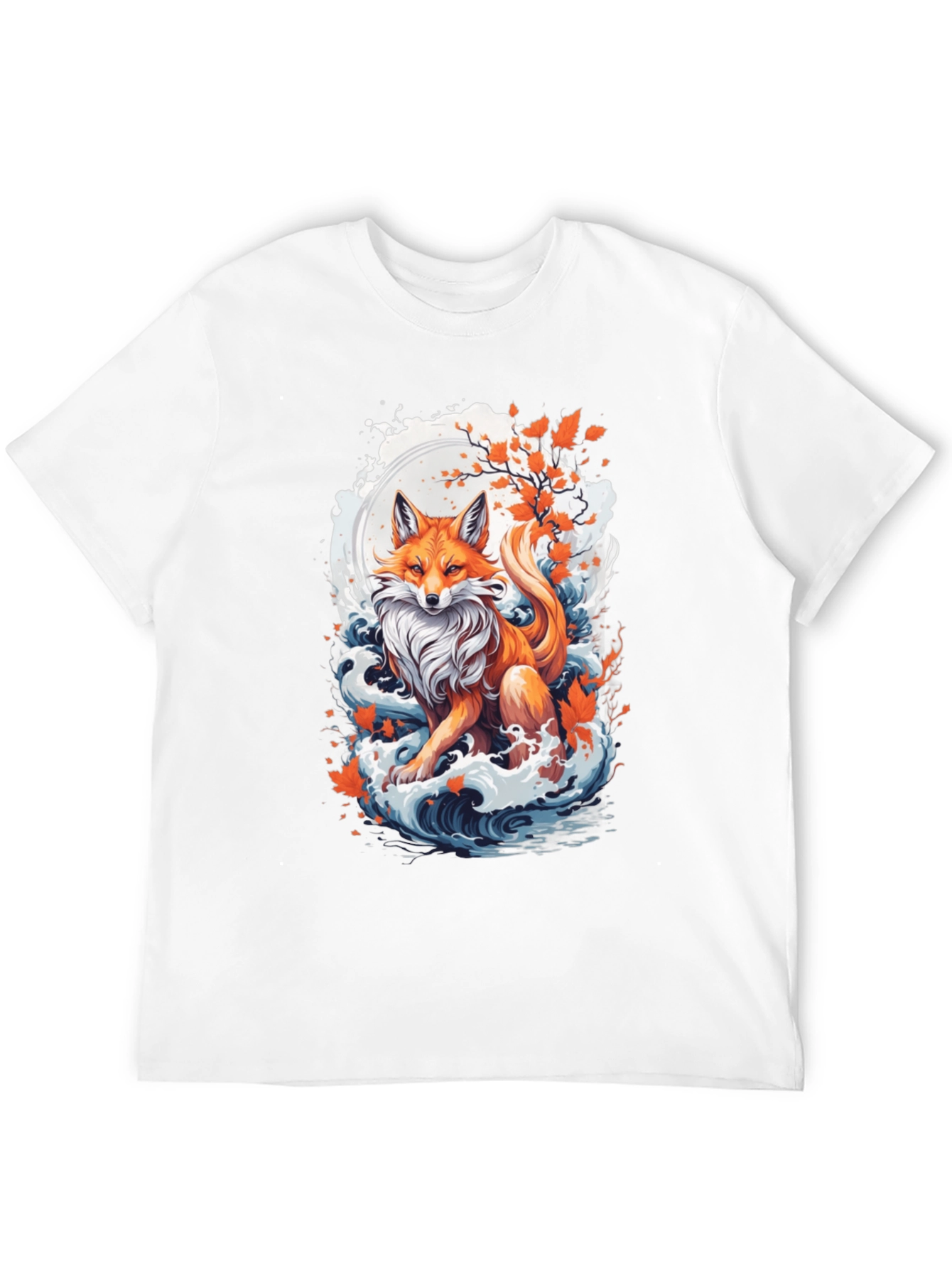 Fox Moon Wave Graphic Tee