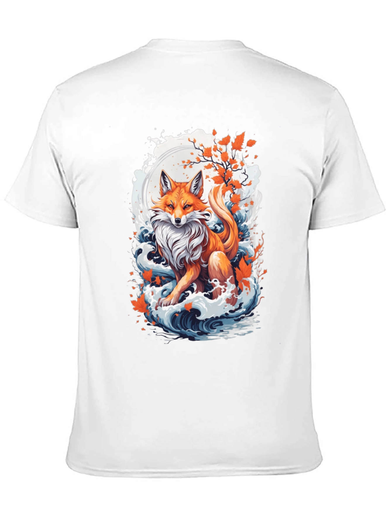 Fox Moon Wave Graphic Tee