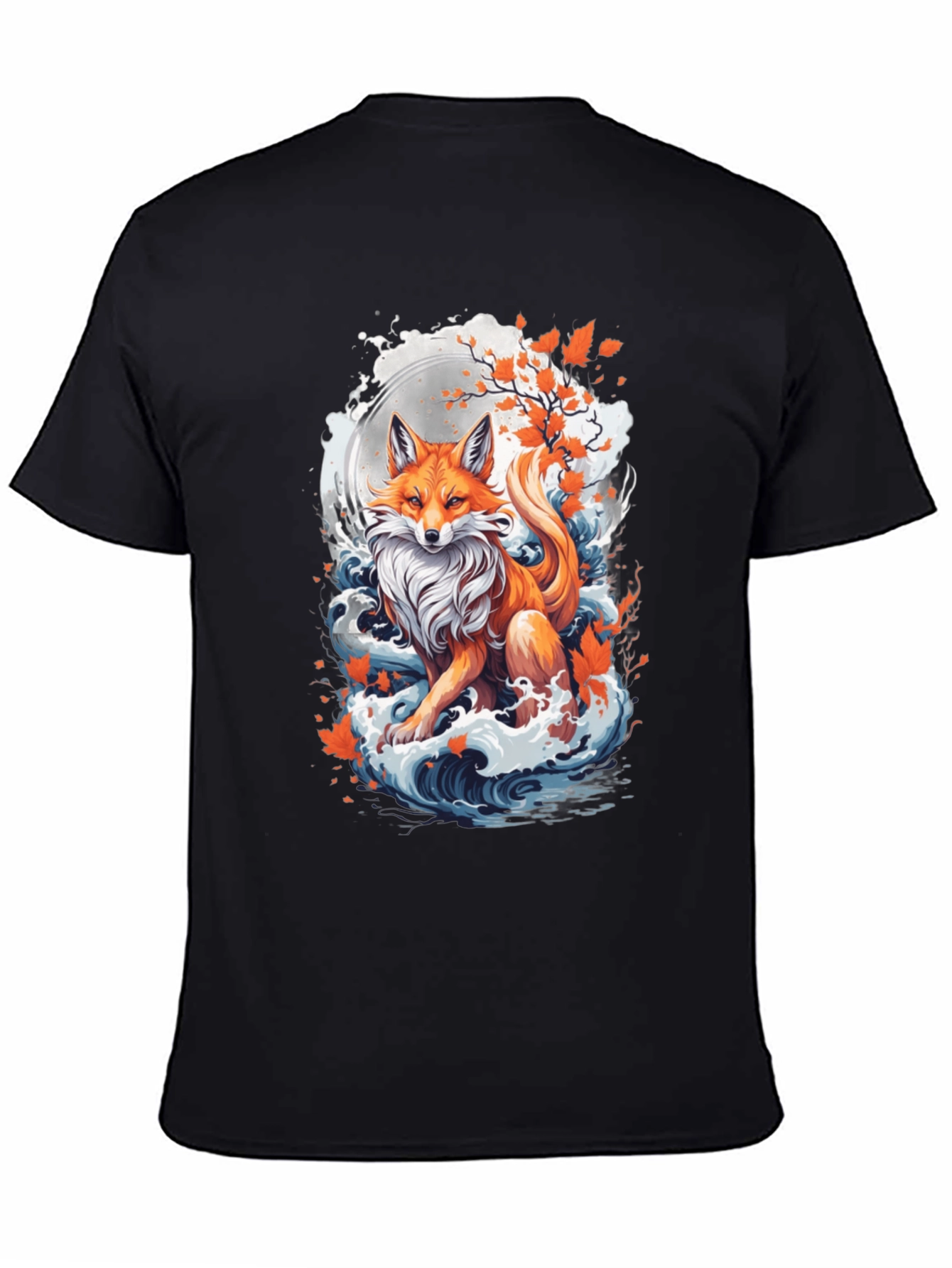Fox Moon Wave Graphic Tee