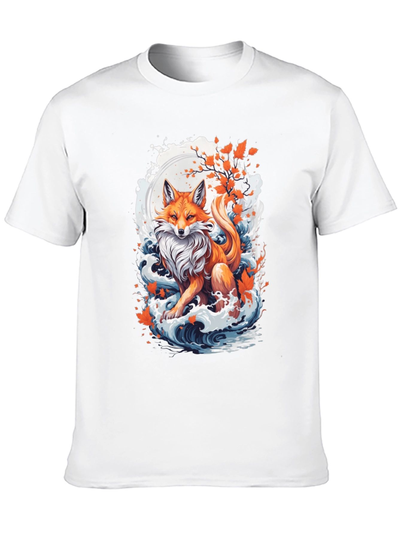 Fox Moon Wave Graphic Tee