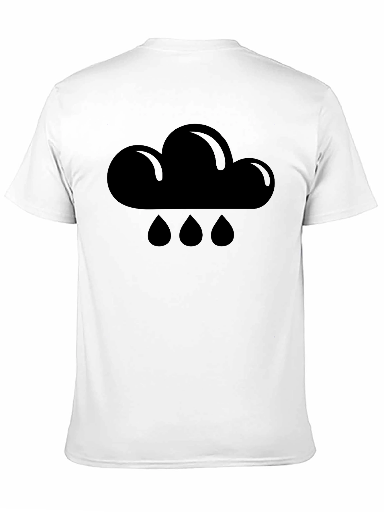 Rain Cloud Graphic T-Shirt - Unisex Black Tee
