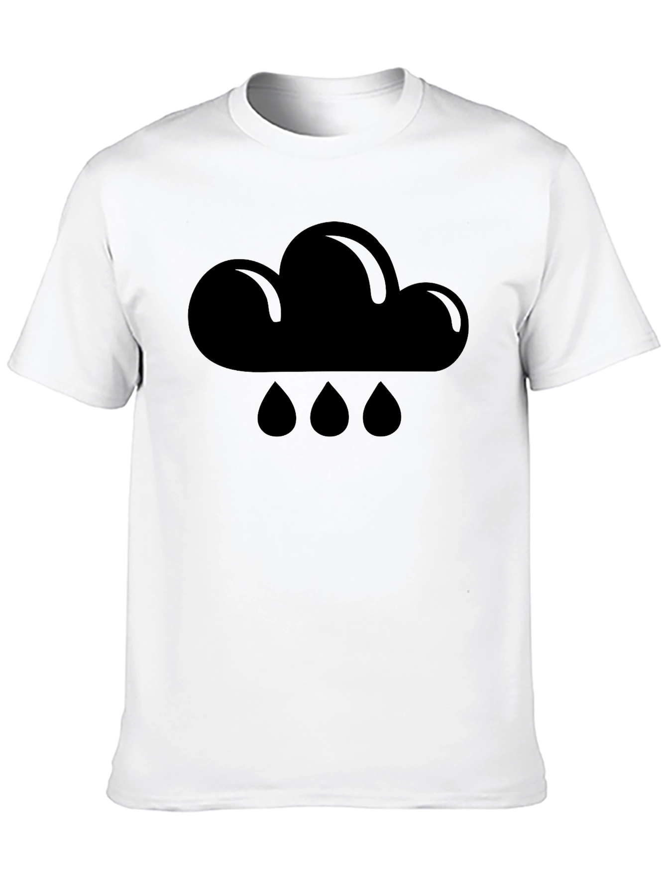 Rain Cloud Graphic T-Shirt - Unisex Black Tee