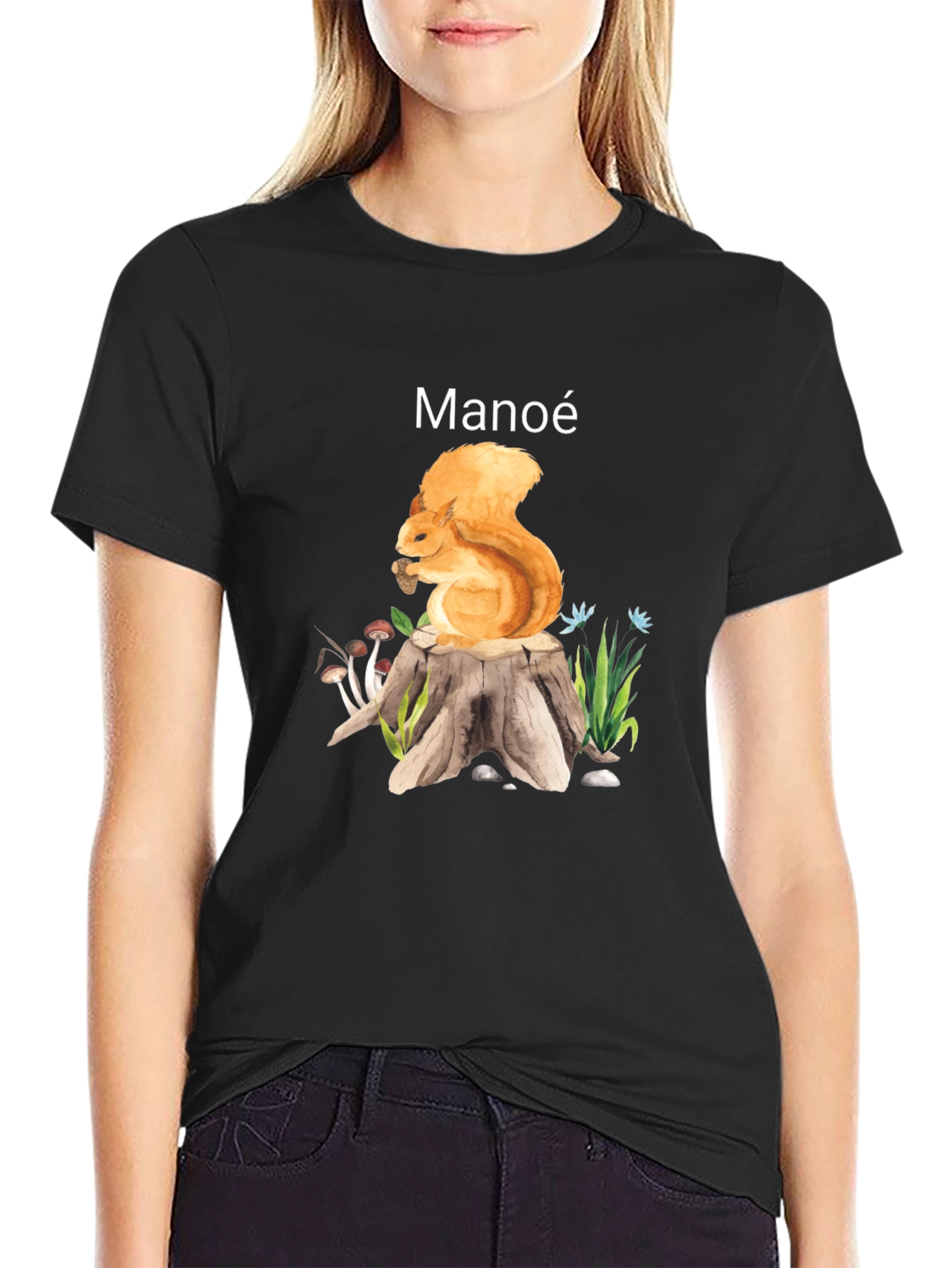 Manoe Squirrel Graphic Tee