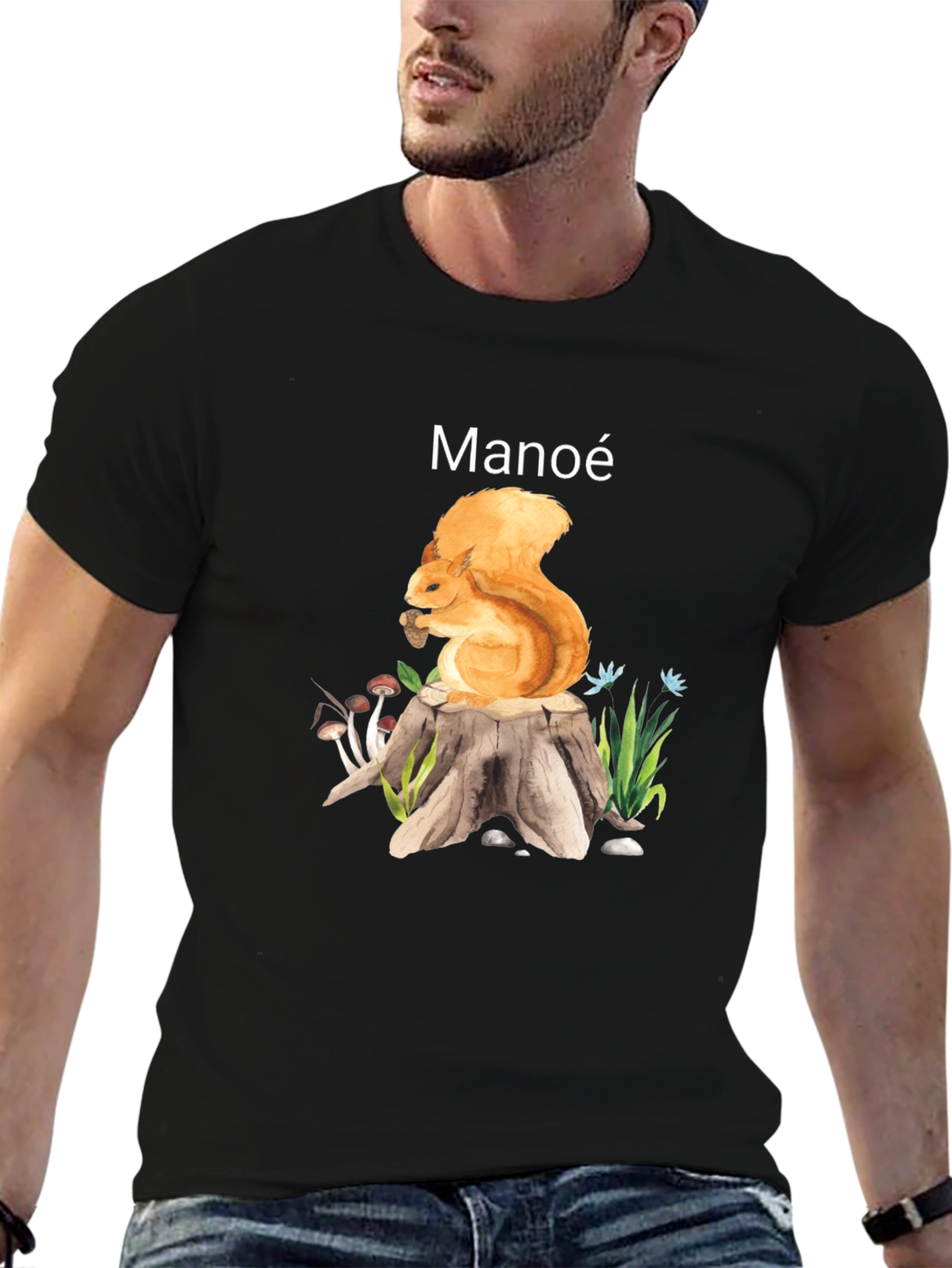 Manoe Squirrel Graphic Tee