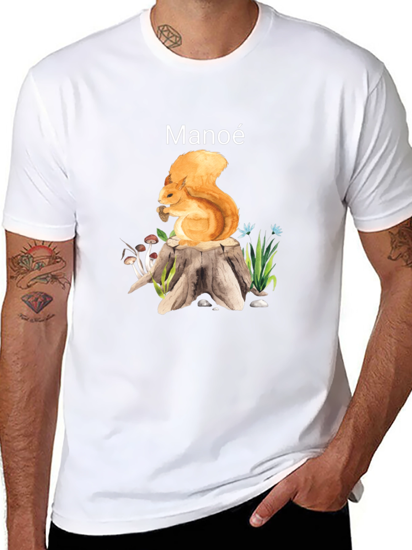 Manoe Squirrel Graphic Tee