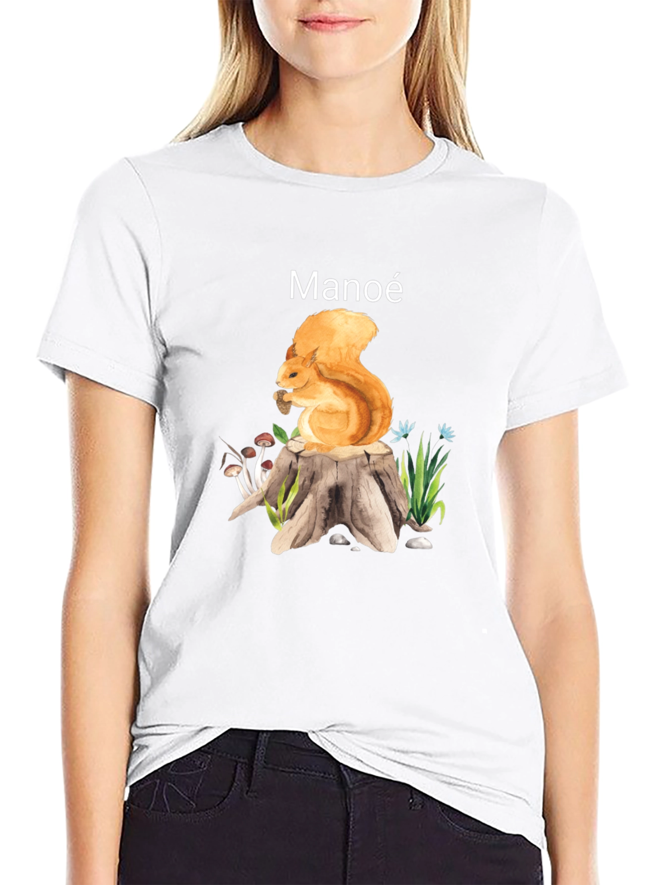 Manoe Squirrel Graphic Tee