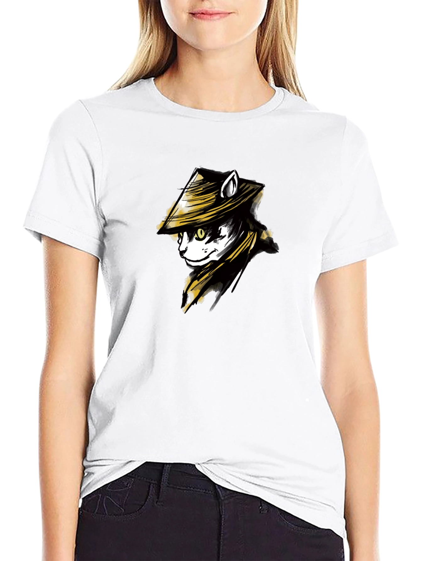 Samurai Cat T-Shirt - Cool Graphic Tee