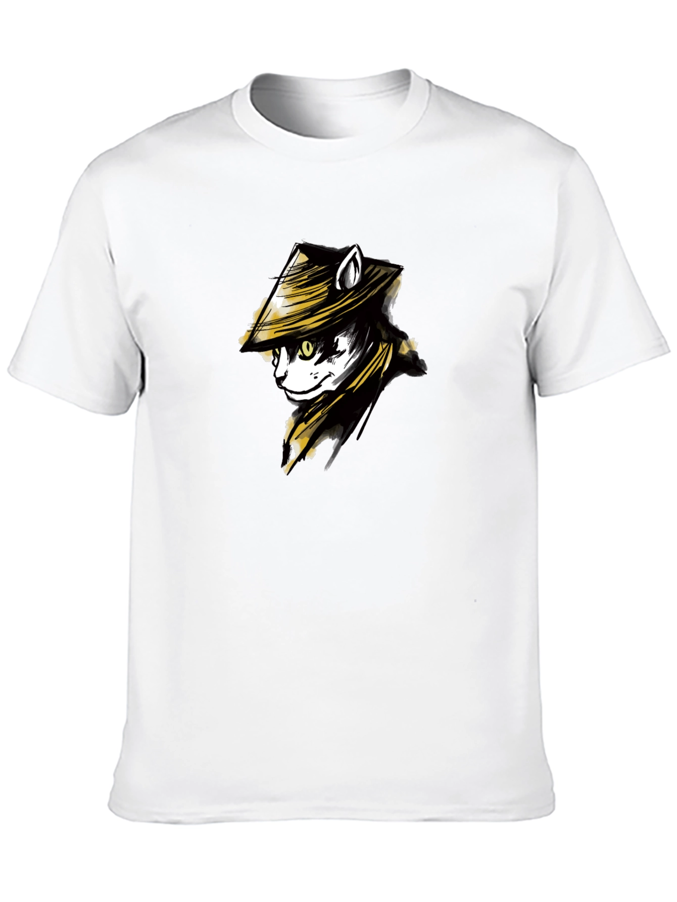 Samurai Cat T-Shirt - Cool Graphic Tee