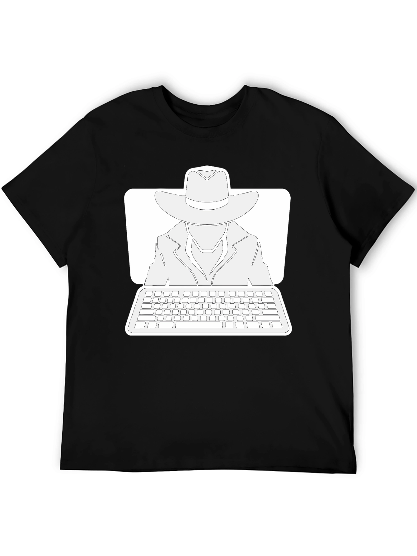 Mystery Man Hacker T-Shirt - Black Cotton Tee