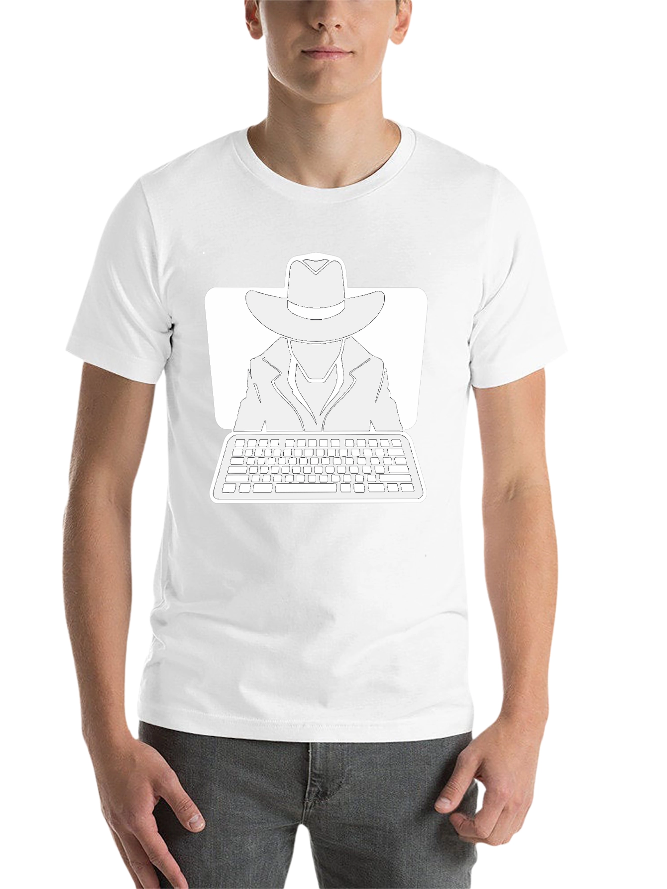Mystery Man Hacker T-Shirt - Black Cotton Tee